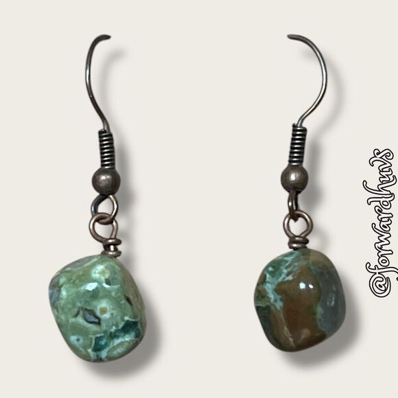 Bundle Sale 3 for $15 | Stone Dangle Earrings – Naturally Elegant and Unique - Picture 3 of 8